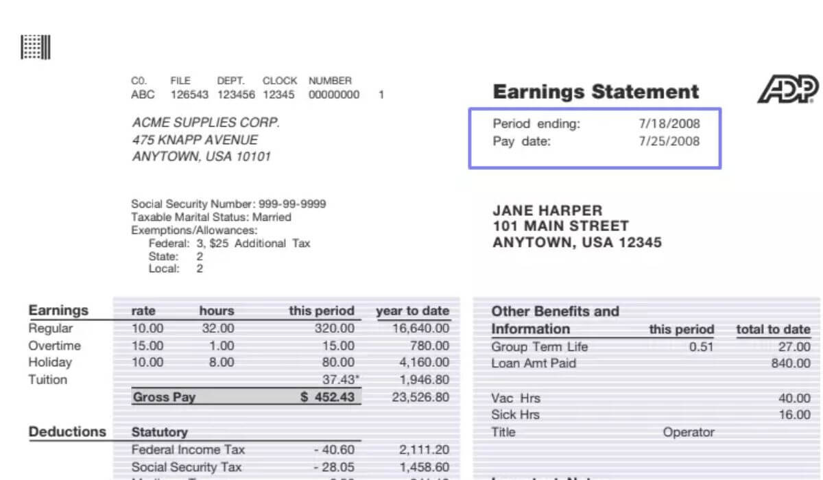 How to Spot a Fake ADP Pay Stub